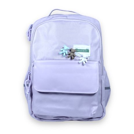 Рюкзак міський Juxianzi 25 л два відділення, фронтальна кишеня, бічні кишені, розмір 45*33*15 см, фіолетовий