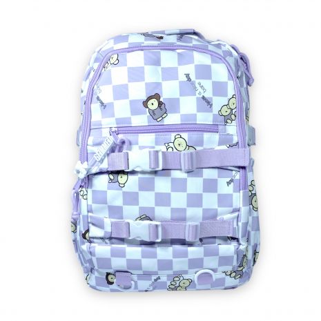 Рюкзак міський Juxianzi 20 л, два відділення, фронтальний карман, задній карман, розмір 45*30*13 см, фіолетовий