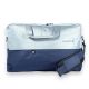 Портфель для ноутбука Aoleisi, одно отделение, фронтальный карман, ремень, размер 40*27*8 см, серо-синий