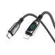 USB Hoco S51 Extreme Display Type-C to Lightning 20W 1.2m Чёрный