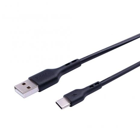 USB Hoco DU26 Long 8mm Plug Type-C 3A Чорний