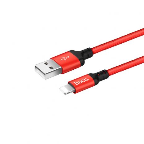 USB Hoco X14 Times Speed ​​Lightning Червоно-Чорний