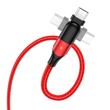 USB Hoco U100 Orbit Micro Червоний
