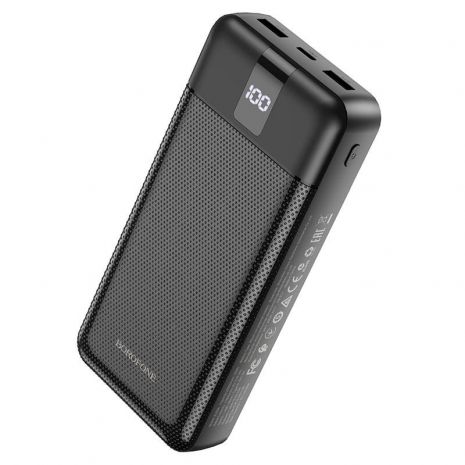 Повербанк Borofone BJ20A (20000 mAh / Out: 2USB, micro, Type-C, Lightning 5V/2A / In: Type-C, micro-USB, USB,