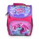 Школьный рюкзак Space для девочки, одно отделение, боковые карманы, размер 33*28*15 см розовый с пони
