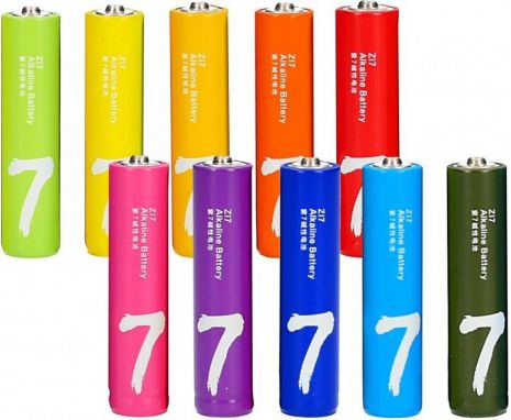 Батарейки ZMI Rainbow Zi7 (AAA) Alkaline 1.5V-S2 / LR03 (10 шт. Бокс)