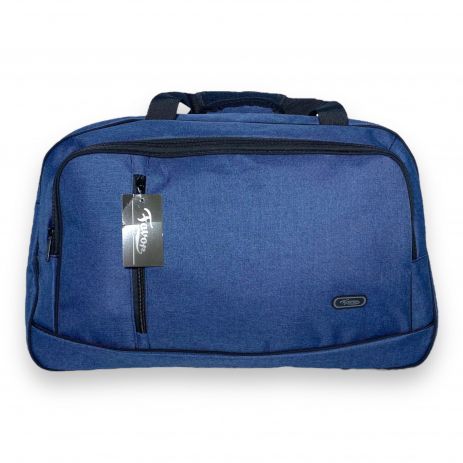 Дорожня сумка Favor, одне відділення, фронтальні кишені, ремінь знімний ніжки на дні розмір 56*35*21см синя