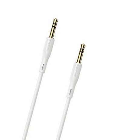 AUX кабель Borofone BL1 Jack 3.5 to Jack 3.5 1m белый