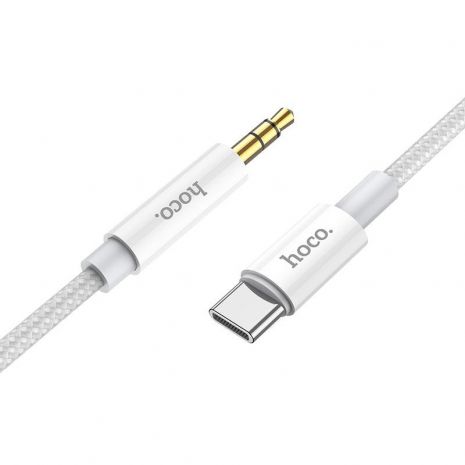 AUX кабель Hoco UPA19 Type-C to Jack 3.5 1m сірий