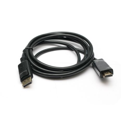Відео кабель PowerPlant DisplayPort - HDMI, 1.8м, позолочені конектори, 1.3V