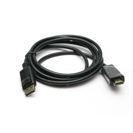 Видео кабель PowerPlant DisplayPort - HDMI, 1.8м, позолоченные коннекторы, 1.3V