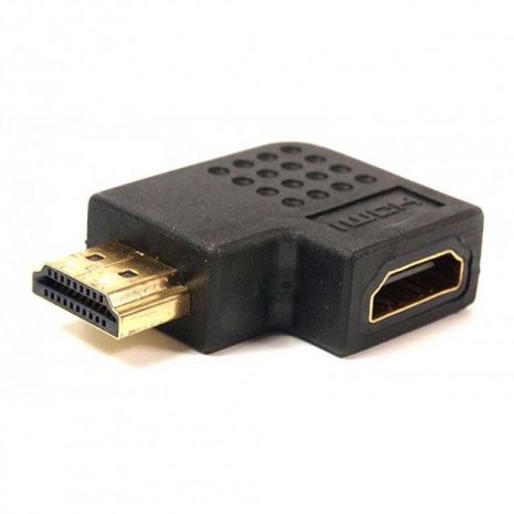 Перехідник PowerPlant HDMI AF – HDMI AM, правий кут