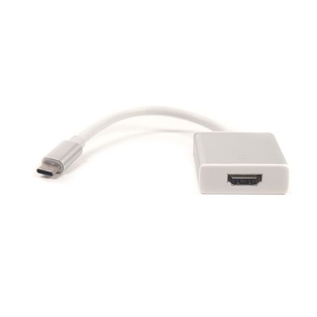 Кабель-переходник PowerPlant HDMI female - USB Type-C, 0.15м