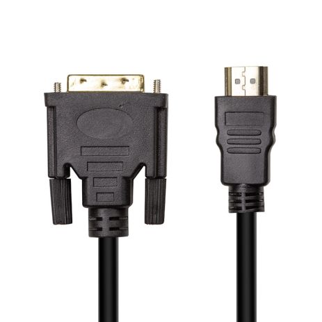 Відео кабель PowerPlant HDMI (M) – DVI (M), 1.8 м