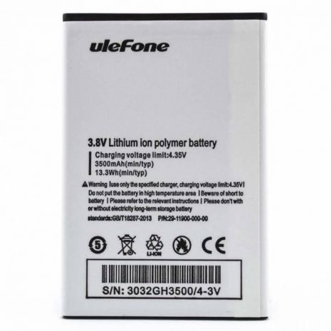 Аккумулятор для Ulefone U008 Pro (3500 mAh) [Original PRC] 12 мес. гарантии