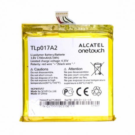 Аккумулятор для Alcatel OT-6012 (TLp017А2) [Original PRC] 12 мес. гарантии