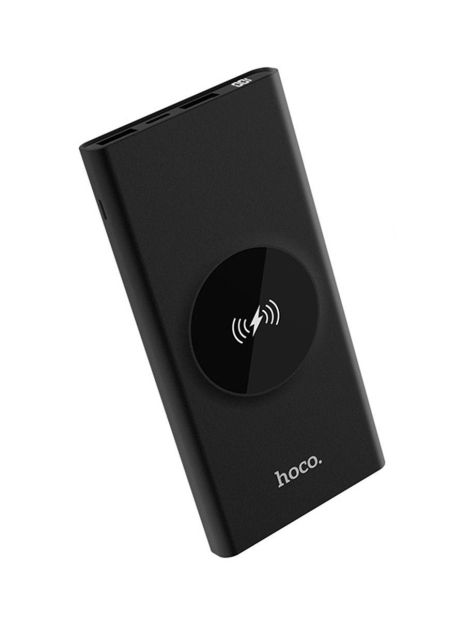 Повербанк Hoco J37 Wisdom Wireless 10000 mAh Чёрный