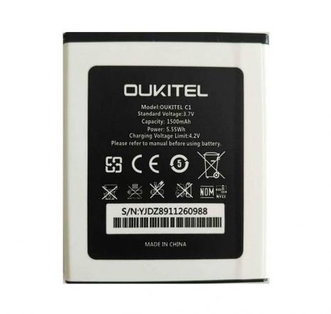 Аккумулятор для Oukitel C1 (1500 mAh) [Original PRC] 12 мес. гарантии