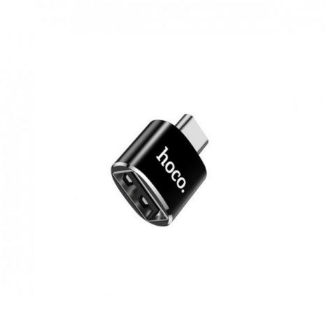 Адаптер перехідник Hoco UA5 Type-C to USB 2.0 (F) чорний