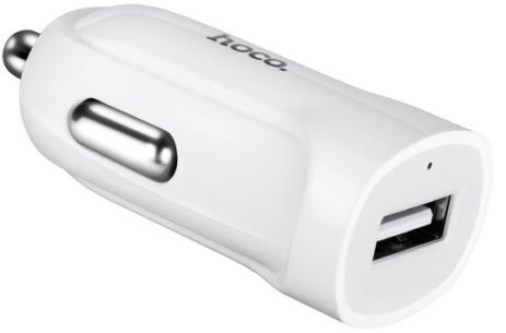 Автомобільне ЗУ Hoco Z2 White + USB - Lightning (1.5A)
