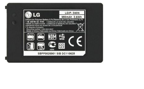 Аккумулятор для LG KS660 (LGIP-340N) [Original PRC] 12 мес. гарантии