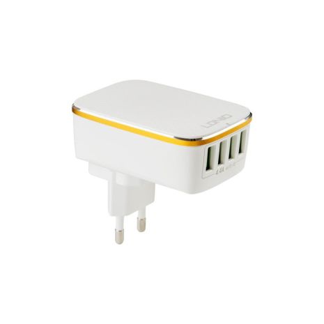 Зарядное устройство 4USB LDNIO (4.4A) White (DL-A4404)