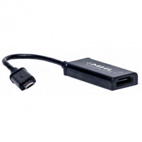 Кабель-перехідник PowerPlant HDMI - micro USB, 0.15м, (MHL), Blister