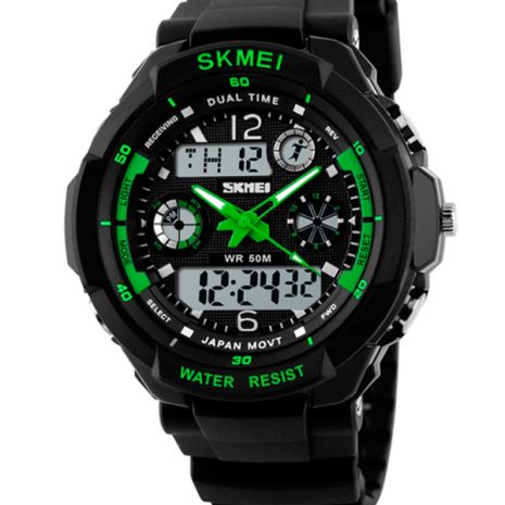 Детские часы Skmei S-Shock Green 0931