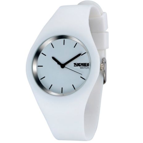 Мужские часы Skmei Rubber White 9068C