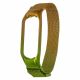 Ремінець Міланська петля райдужна для Xiaomi Mi Band 5/6 №34 золотисто-зелений