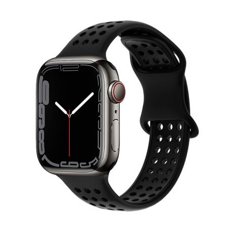 Ремешок силиконовый Hoco iWatch WA08 honeycomb 38/ 40/ 41mm black