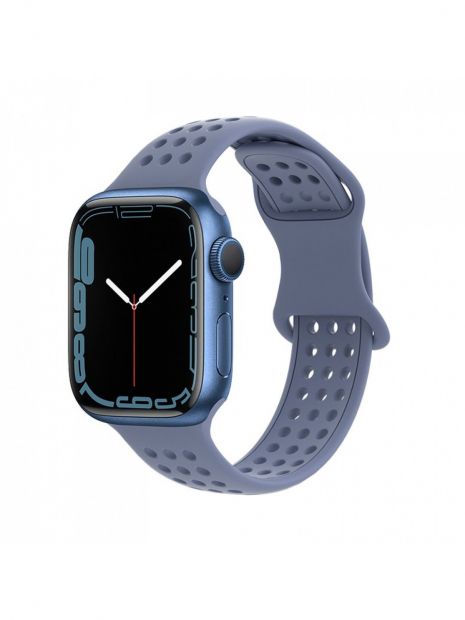 Ремінець силіконовий Hoco iWatch WA08 honeycomb 38/40/41mm lavender grey