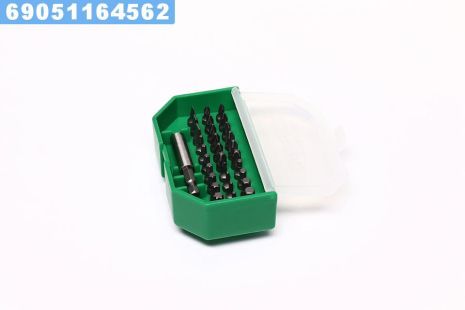 Набор бит 1/4" SL;PH;PZ;TORX;HEX +магнитный держатель 31ед.(TOPTUL)