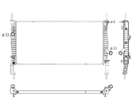 Радіатор FORD TRANSIT (2006 -2013)