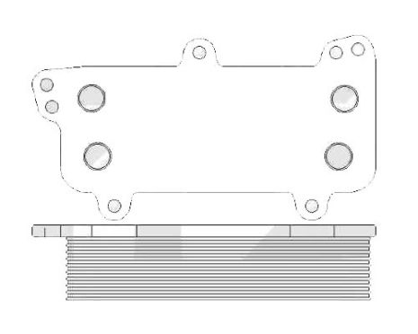 Олійний радіатор VW (NRF) FP 74 B15 NRF FP 74 B15