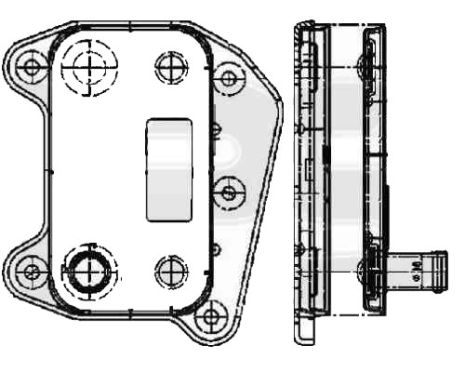 Радіатор масляний Mercedes (FPS) FP 46 B38 NRF FP 46 B38