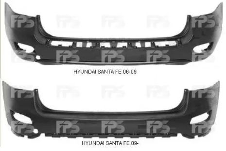 Бампер задній Hyundai Santa Fe,Хендай Санта Фе 09-