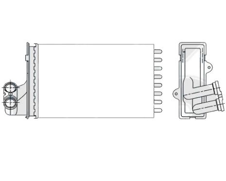 Радіатор пічки Peugeot 405 (AVA) FP 54 N150-X