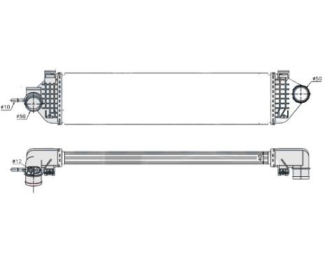 Интеркулер Ford Focus III, Kuga, C-Max - 1.6 EcoBoost (NRF)