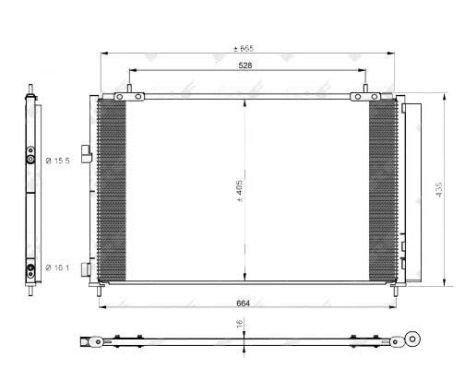 Радиатор кондиционера Toyota RAV4 (13-15), (16-) (AVA)