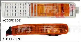 Вказівник повороту в бампері Honda Accord 4 92-93 (Cb3/Cb7) лівий, жовтий (DEPO) 317-1604L-US Honda FP 2921