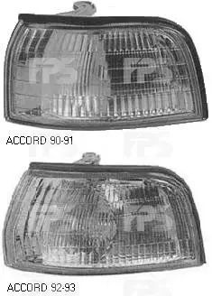 Габаритний ліхтар Honda Accord 90-93, білий, лівий (Depo) 217-1517L-AE 34351SM4G01