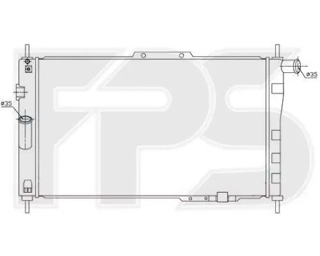 Радіатор охолодження Daewoo Espero (94-)