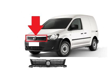 Решітка радіатора для Volkswagen Caddy III 10-15 (Тайвань) FP 7422 991