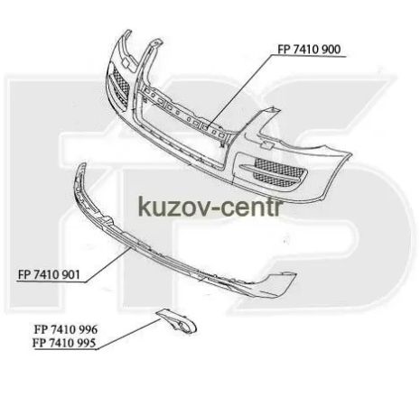 Бампер передний на Volkswagen Touareg,Фольцваген Туарег 07-09