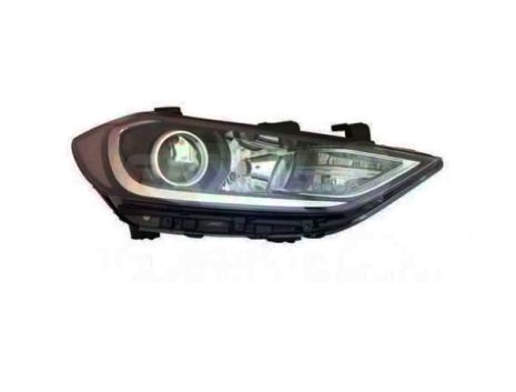 Фара правая HYUNDAI ELANTRA 16-18 (AD) , ЭЛ. БЕЛАЯ ВСТАВКА HB3/H7/PY21W + LED , FP 3252 R4-E , DEPO