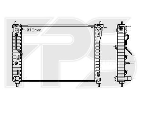 Радіатор охолодження Chevrolet Captiva (06-)