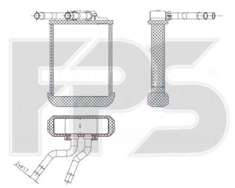 Радиатор отпителя Mercedes ML -Class W163 (98 -)