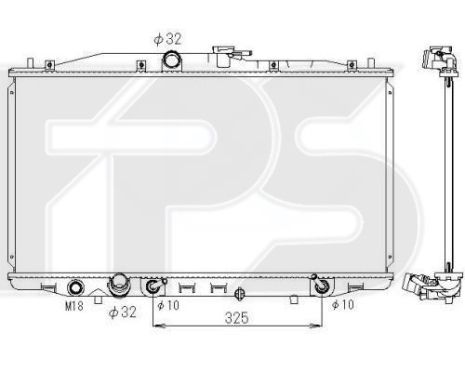 Радиатор охлаждение Honda Accord VII (03 -)
