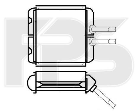 Радіатор пічки Шевроле Ланос (97-)